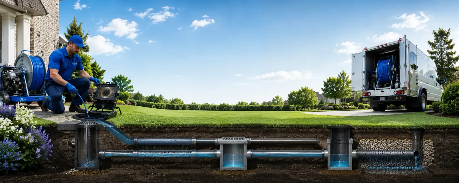Outdoor drain cleaning information for Brecksville, OH